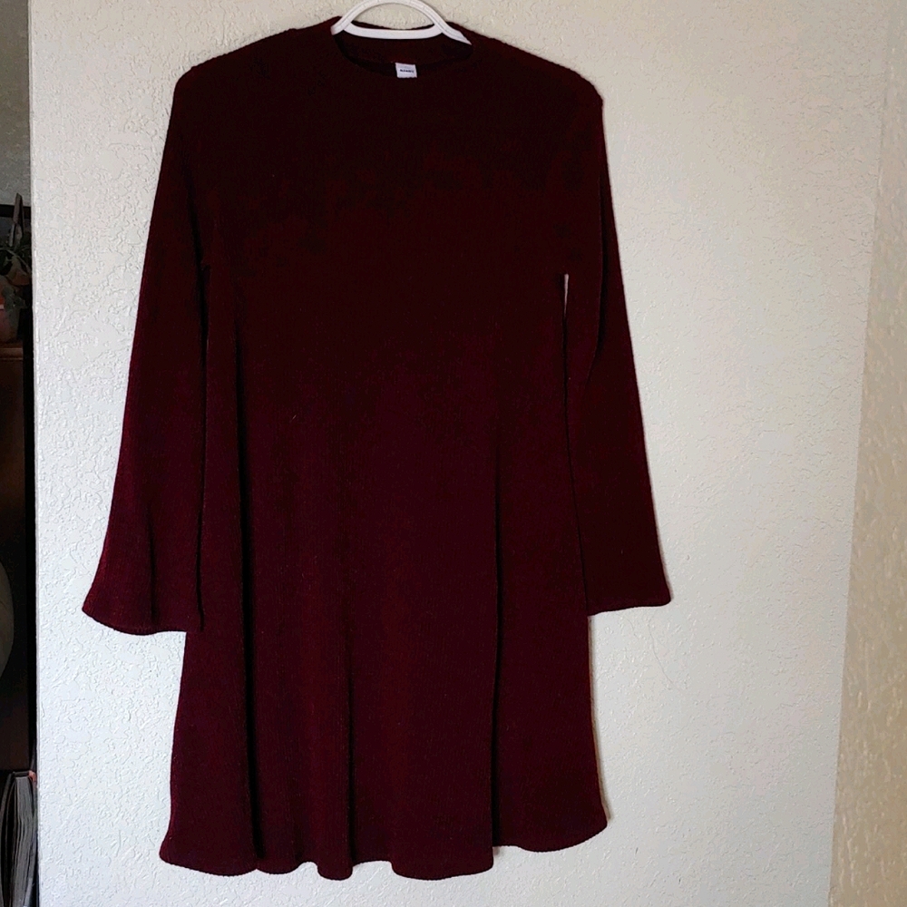 Burgundy Winter Dress